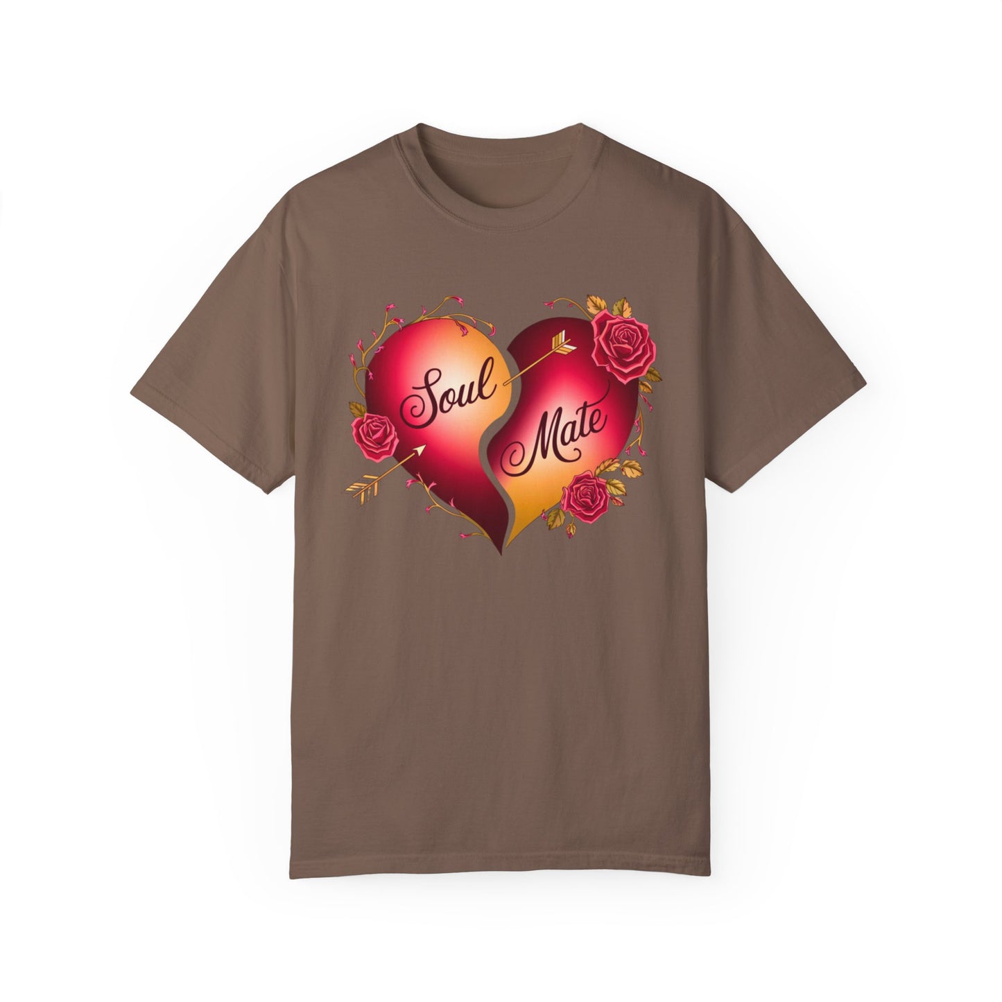 Comfort Colors 1717 Unisex Garment-Dyed T-shirt - "Soul Mate" Couple’s T-Shirts – Romantic Matching Valentine’s Day Gift