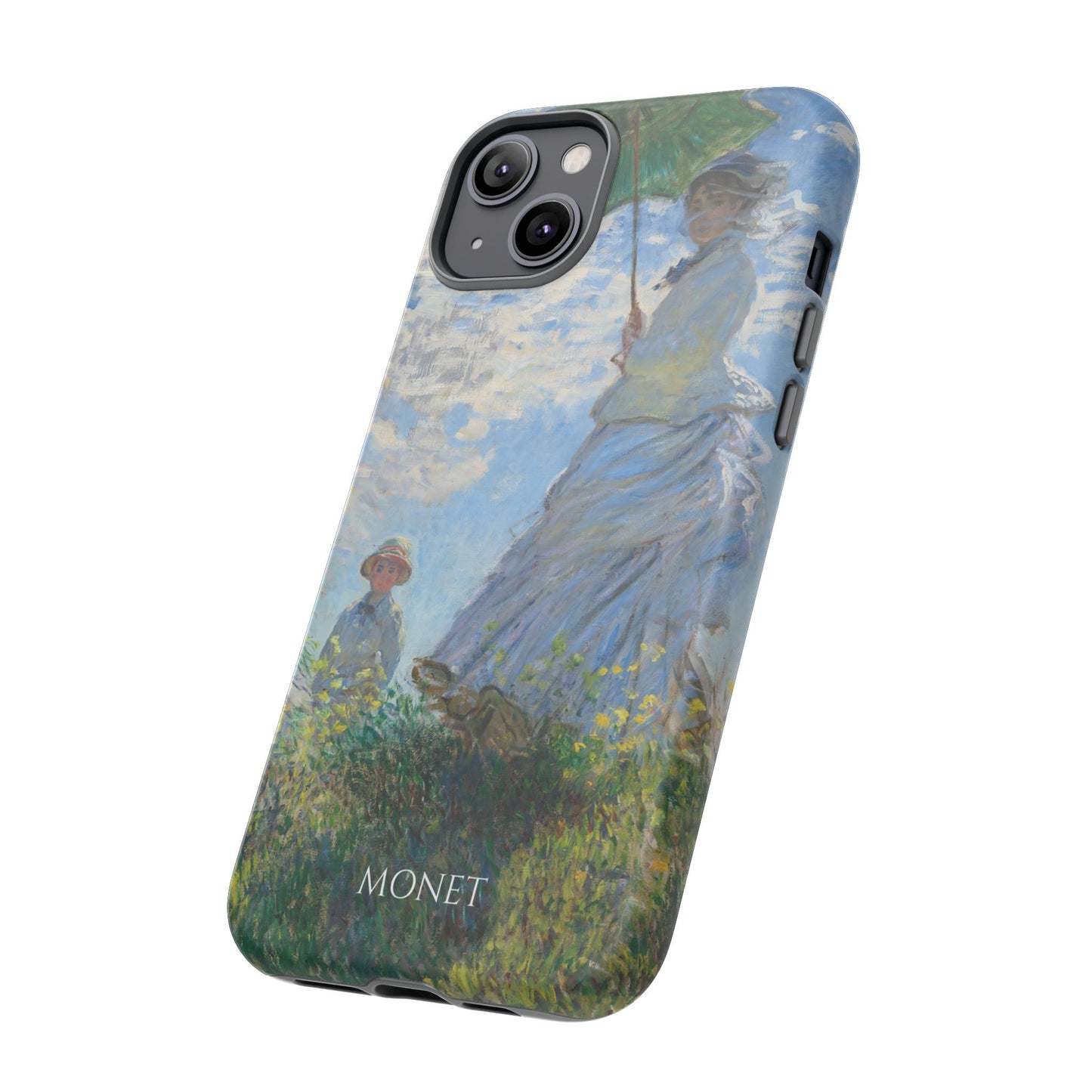 Tough Phone Case for iPhone, Samsung and Google Pixel - Monet, Woman with a Parasol - Madame Monet and Her Son (1875)