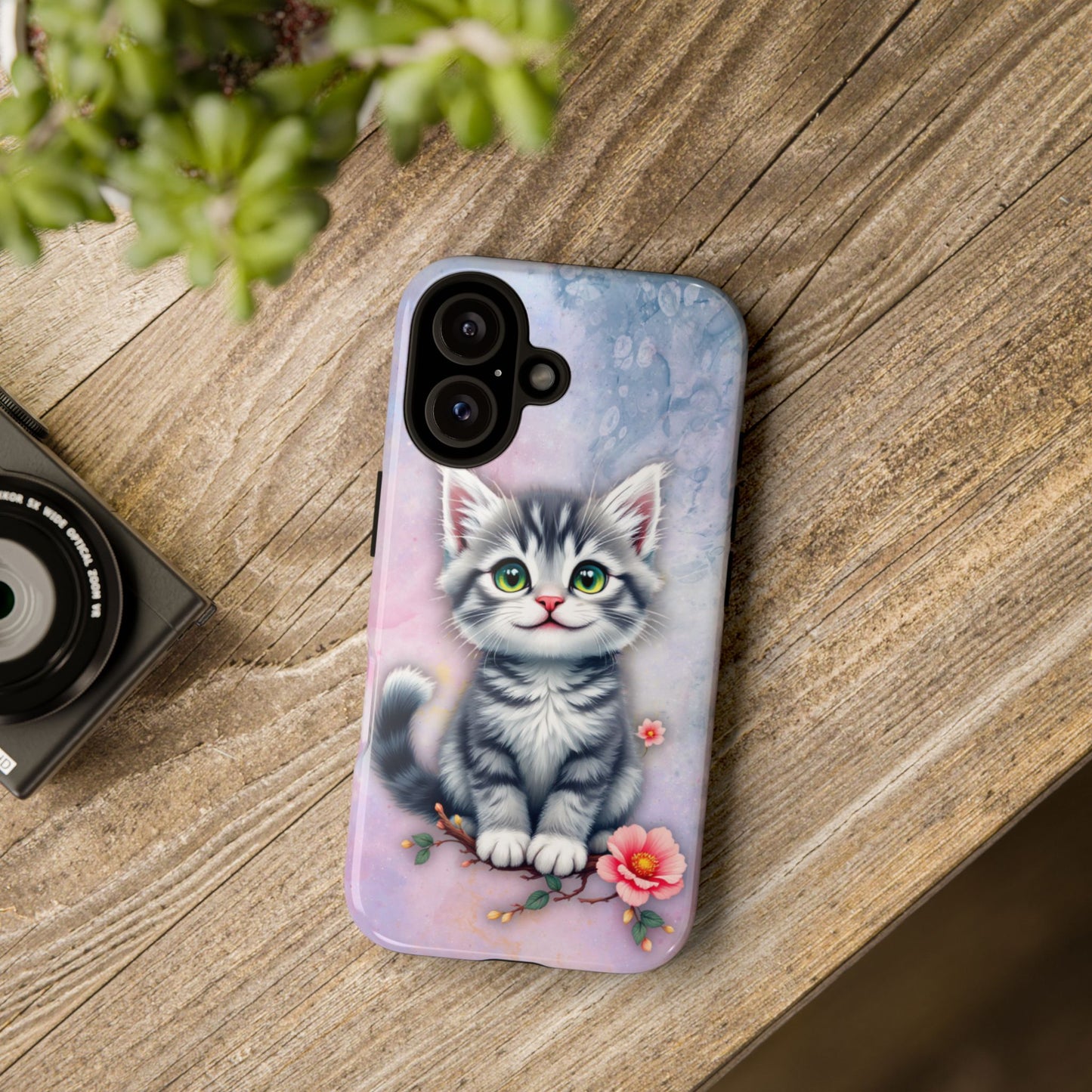 Tough Phone Case for iPhone, Samsung and Google Pixel - Dem Putty Tat Series (v1)
