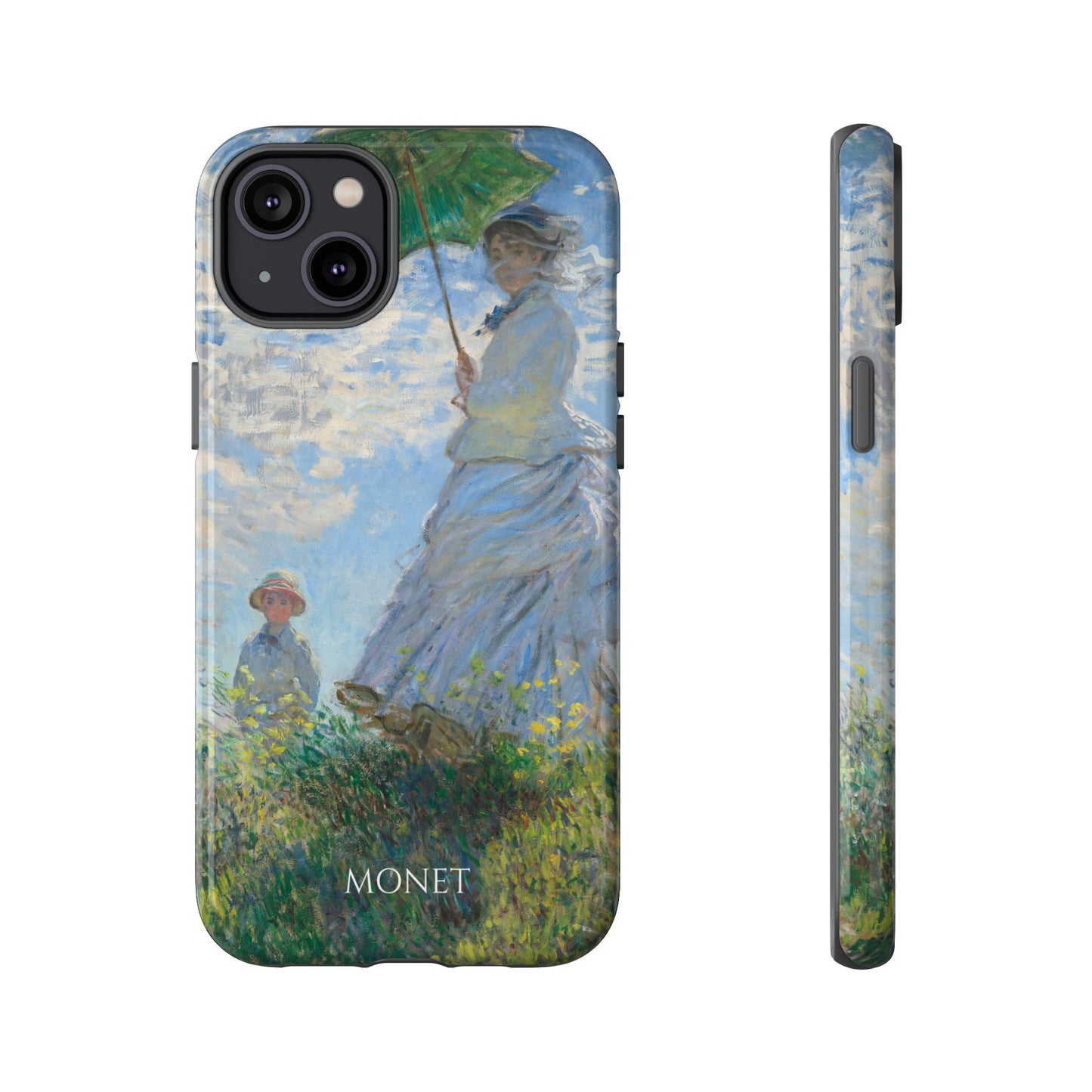 Tough Phone Case for iPhone, Samsung and Google Pixel - Monet, Woman with a Parasol - Madame Monet and Her Son (1875)