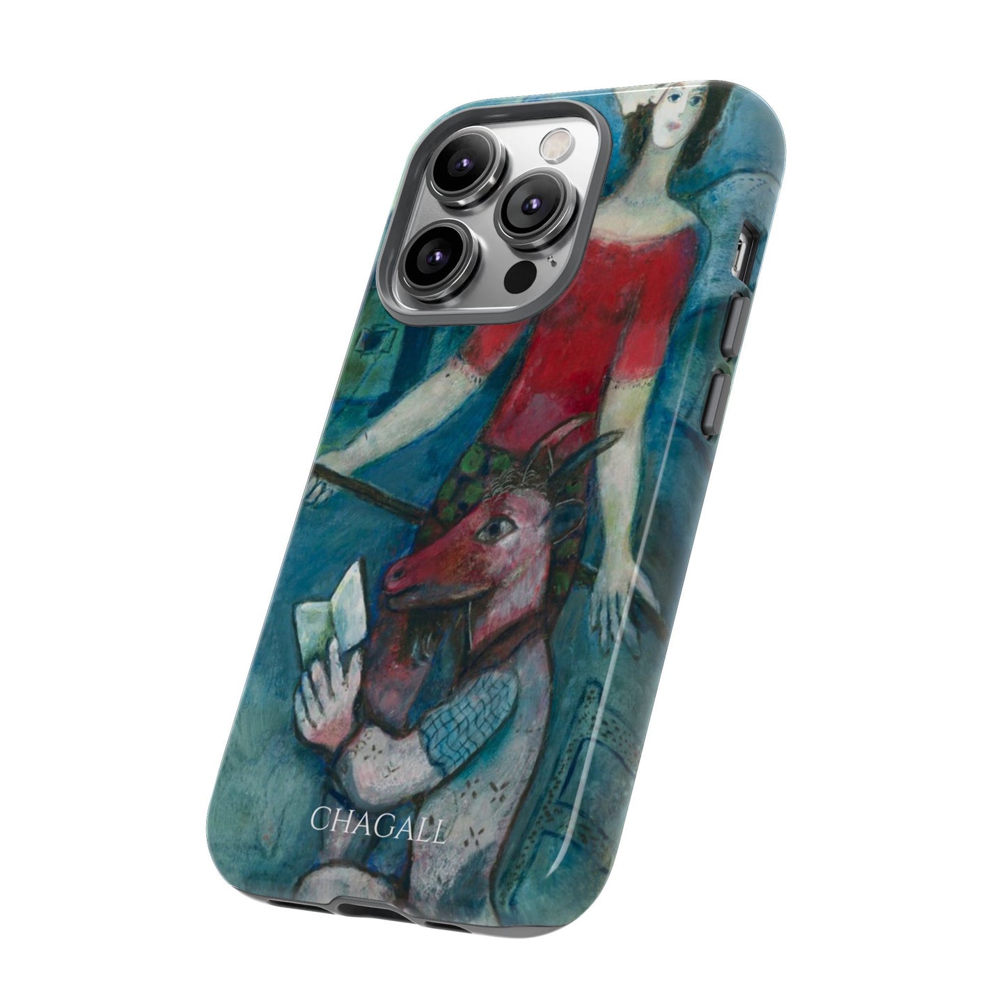Tough Phone Case for iPhone, Samsung and Google Pixel - Chagall, The Angel and the Reader (1930)
