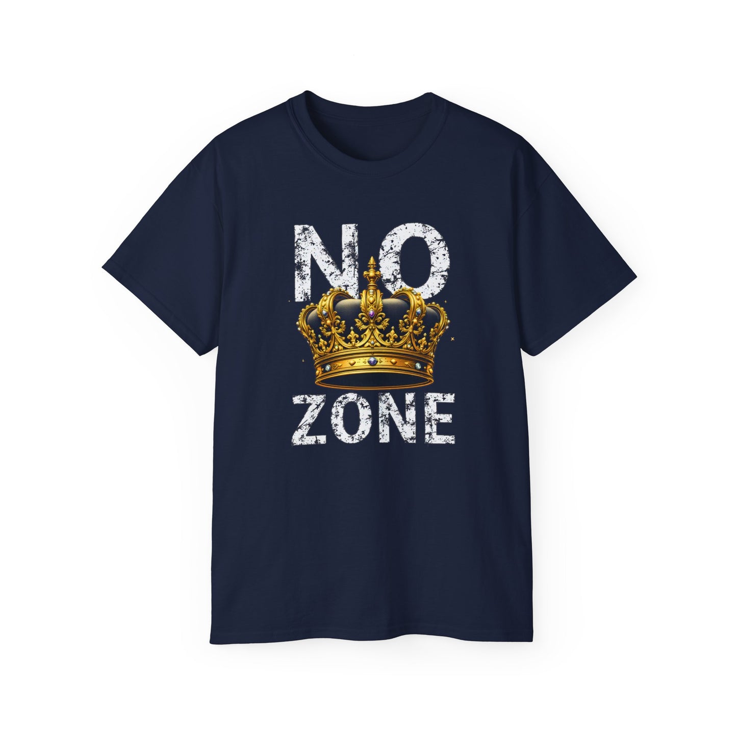 NO KINGS ZONE Graphic Tee | Streetwear T-Shirt with Royal Crown Design
