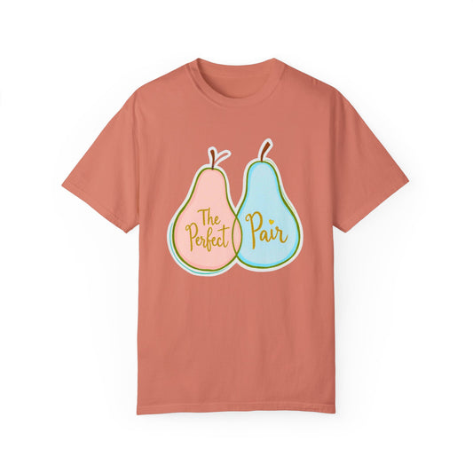 Comfort Colors 1717 Unisex Garment-Dyed T-shirt - "The Perfect Pair" Cute Pear-Themed Design (v1)