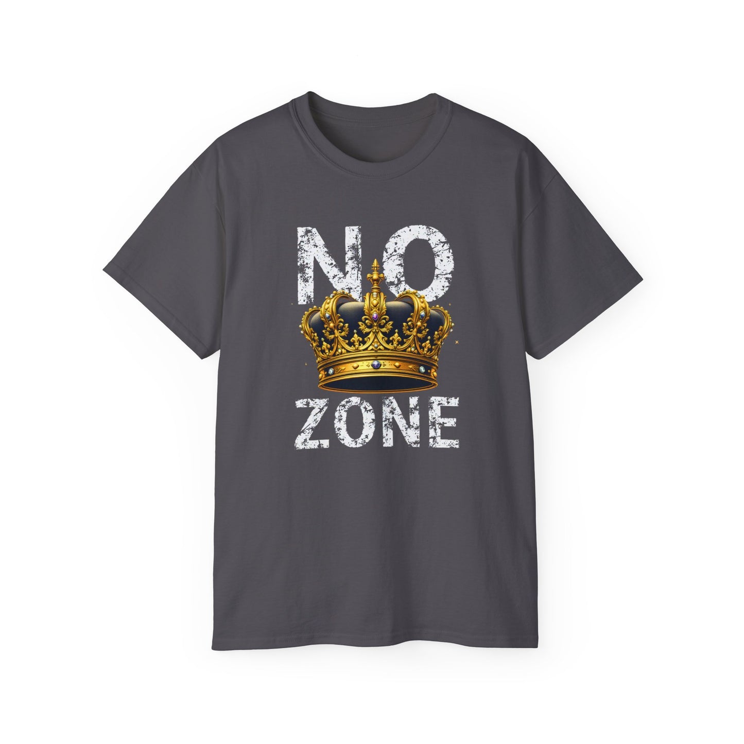 NO KINGS ZONE Graphic Tee | Streetwear T-Shirt with Royal Crown Design