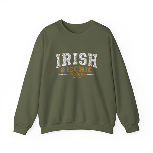 Irish & Iconic Vintage Distressed Crewneck Sweatshirt - St. Patrick’s Day Design