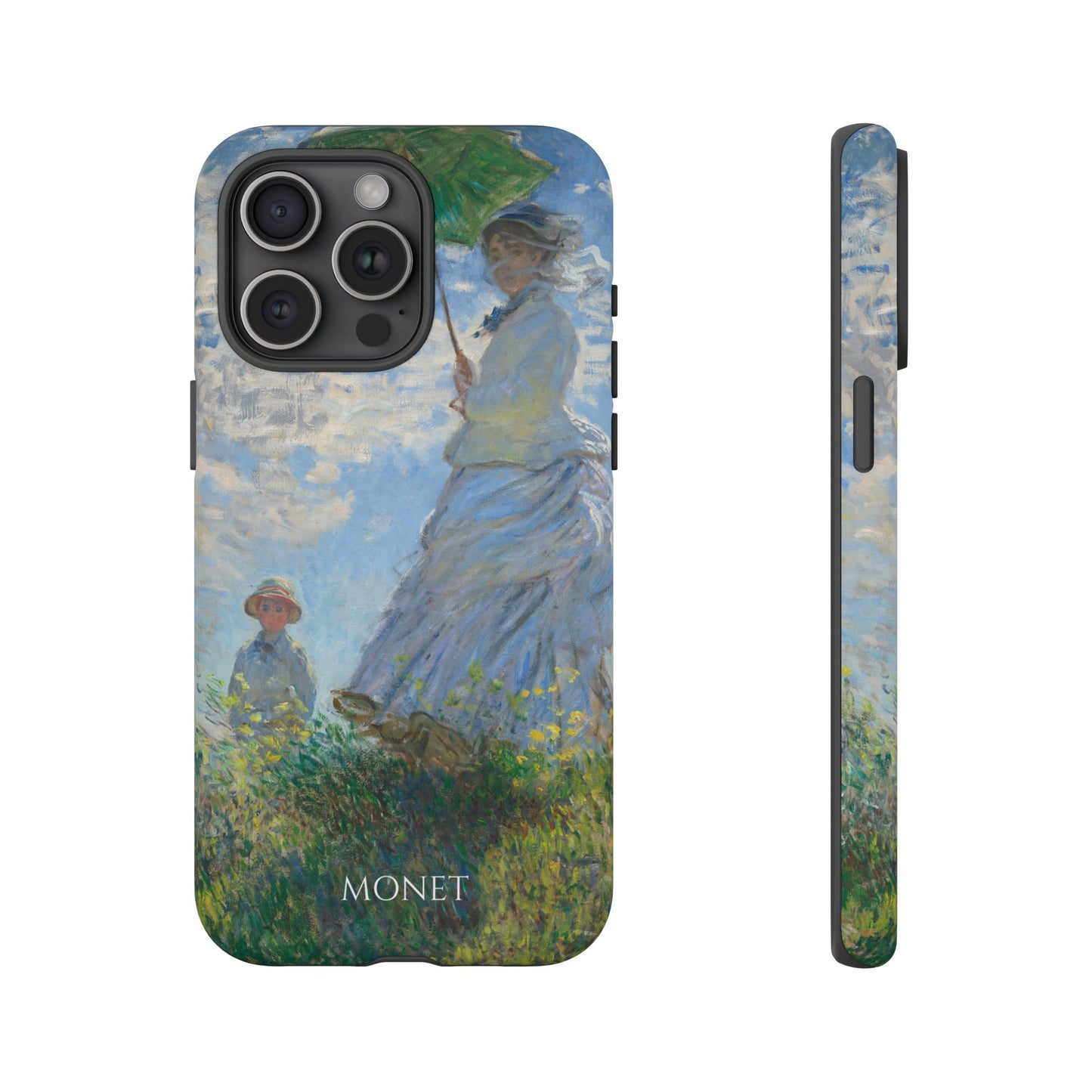 Tough Phone Case for iPhone, Samsung and Google Pixel - Monet, Woman with a Parasol - Madame Monet and Her Son (1875)