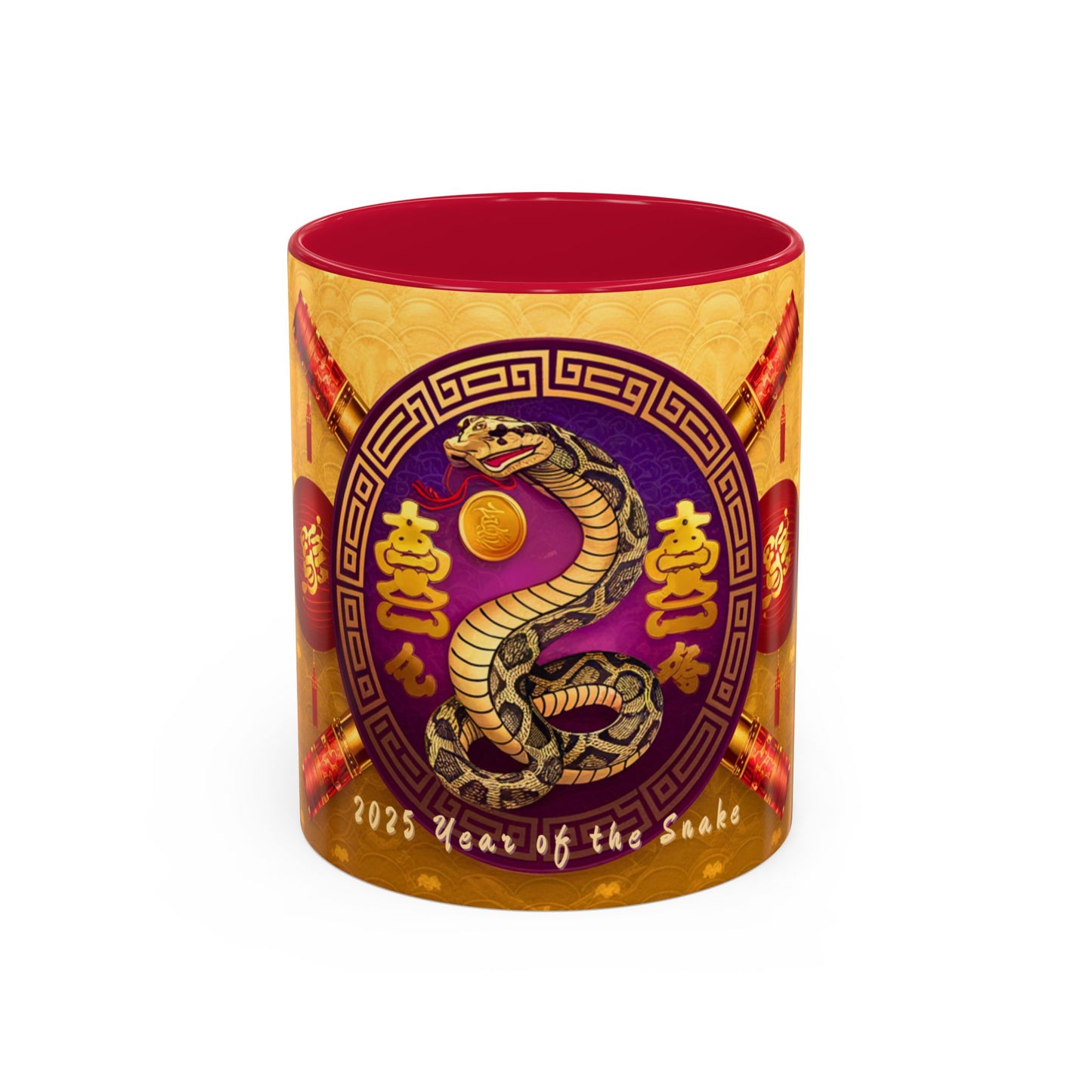 2025 Year of the Snake Chinese New Year Colorful Mug, 11oz (v1)