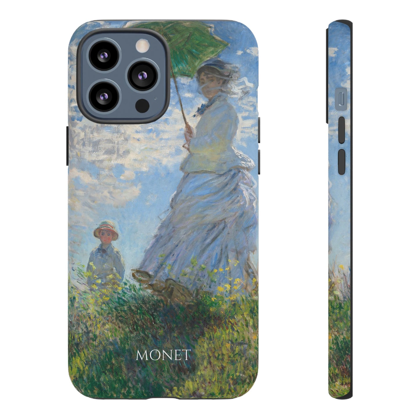 Tough Phone Case for iPhone, Samsung and Google Pixel - Monet, Woman with a Parasol - Madame Monet and Her Son (1875)