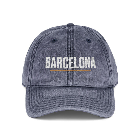 Barcelona Vintage Embroidered Dad Cap | Beach Cities Collection