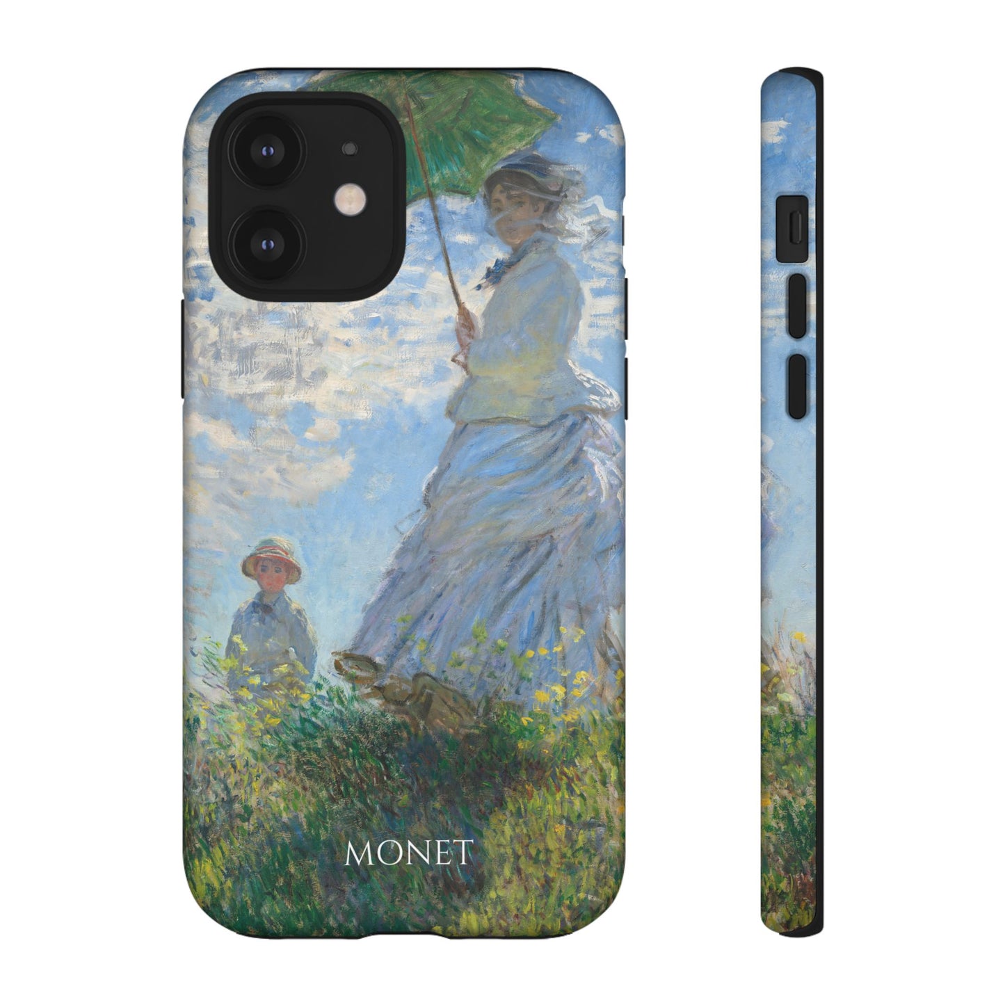 Tough Phone Case for iPhone, Samsung and Google Pixel - Monet, Woman with a Parasol - Madame Monet and Her Son (1875)