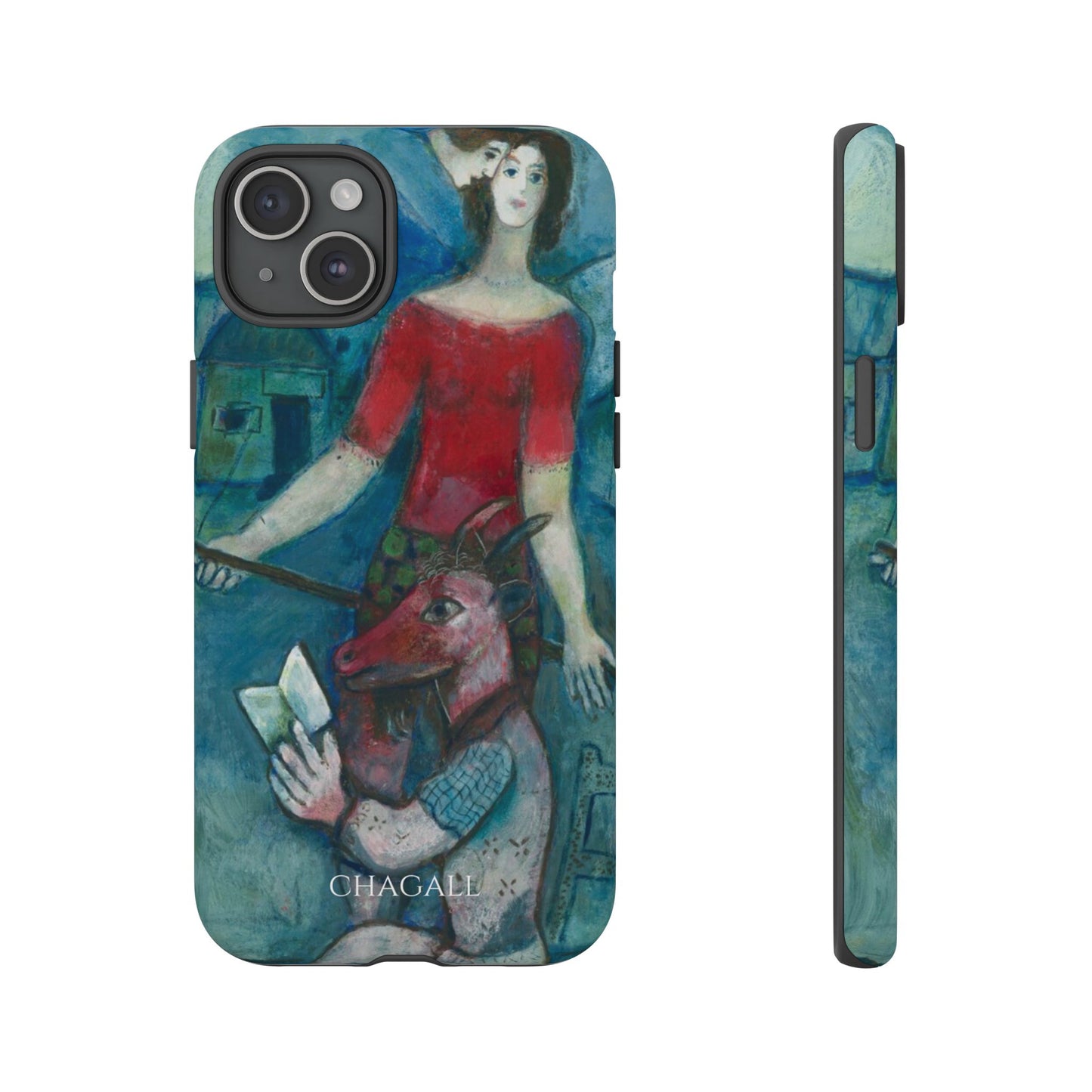 Tough Phone Case for iPhone, Samsung and Google Pixel - Chagall, The Angel and the Reader (1930)