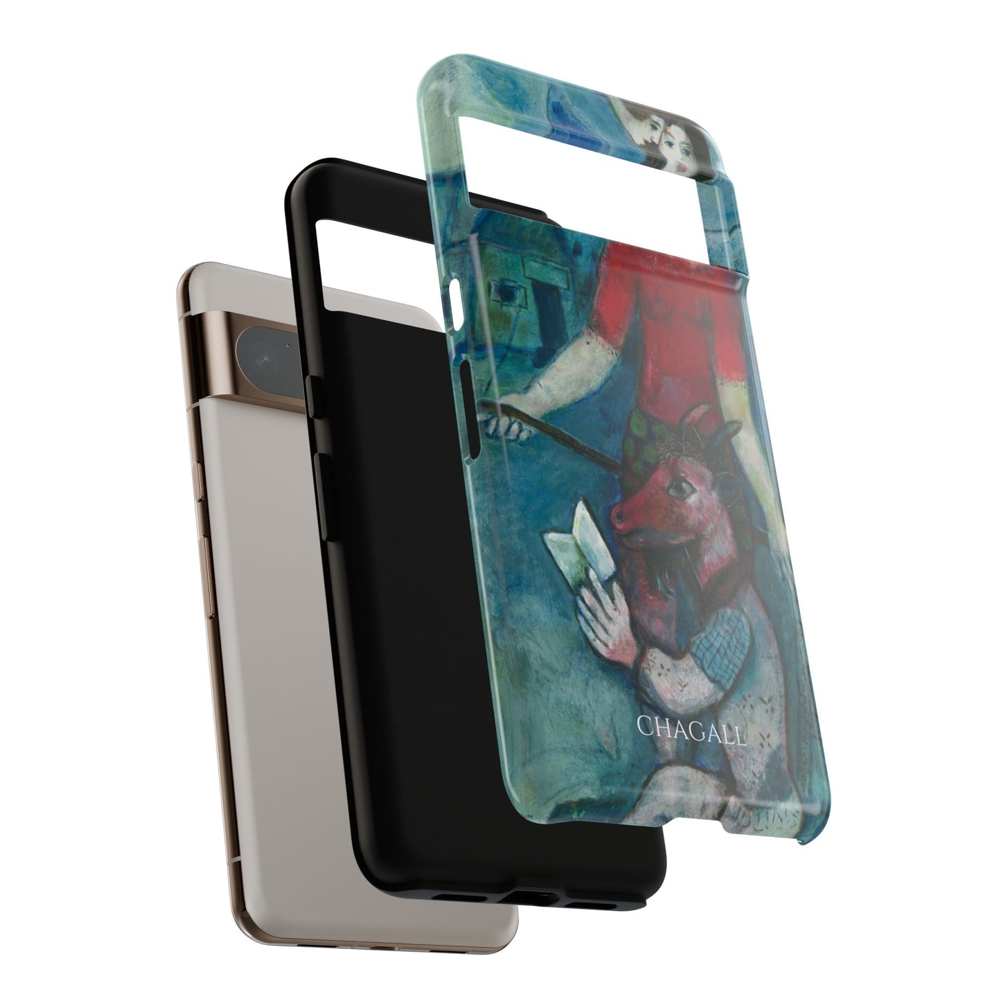 Tough Phone Case for iPhone, Samsung and Google Pixel - Chagall, The Angel and the Reader (1930)