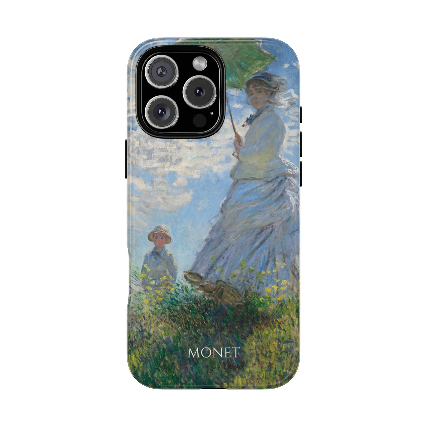 Tough Phone Case for iPhone, Samsung and Google Pixel - Monet, Woman with a Parasol - Madame Monet and Her Son (1875)
