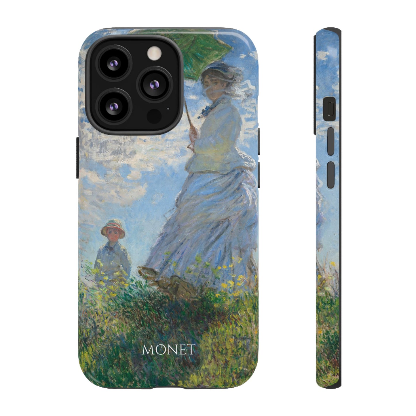 Tough Phone Case for iPhone, Samsung and Google Pixel - Monet, Woman with a Parasol - Madame Monet and Her Son (1875)