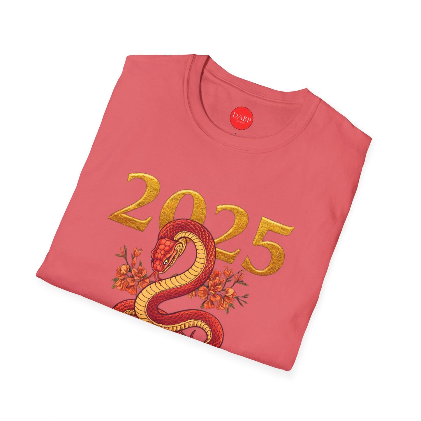 Gildan 64000 Unisex Softstyle Short-sleeve Tee | 2025 Year of the Snake Chinese New Year Design