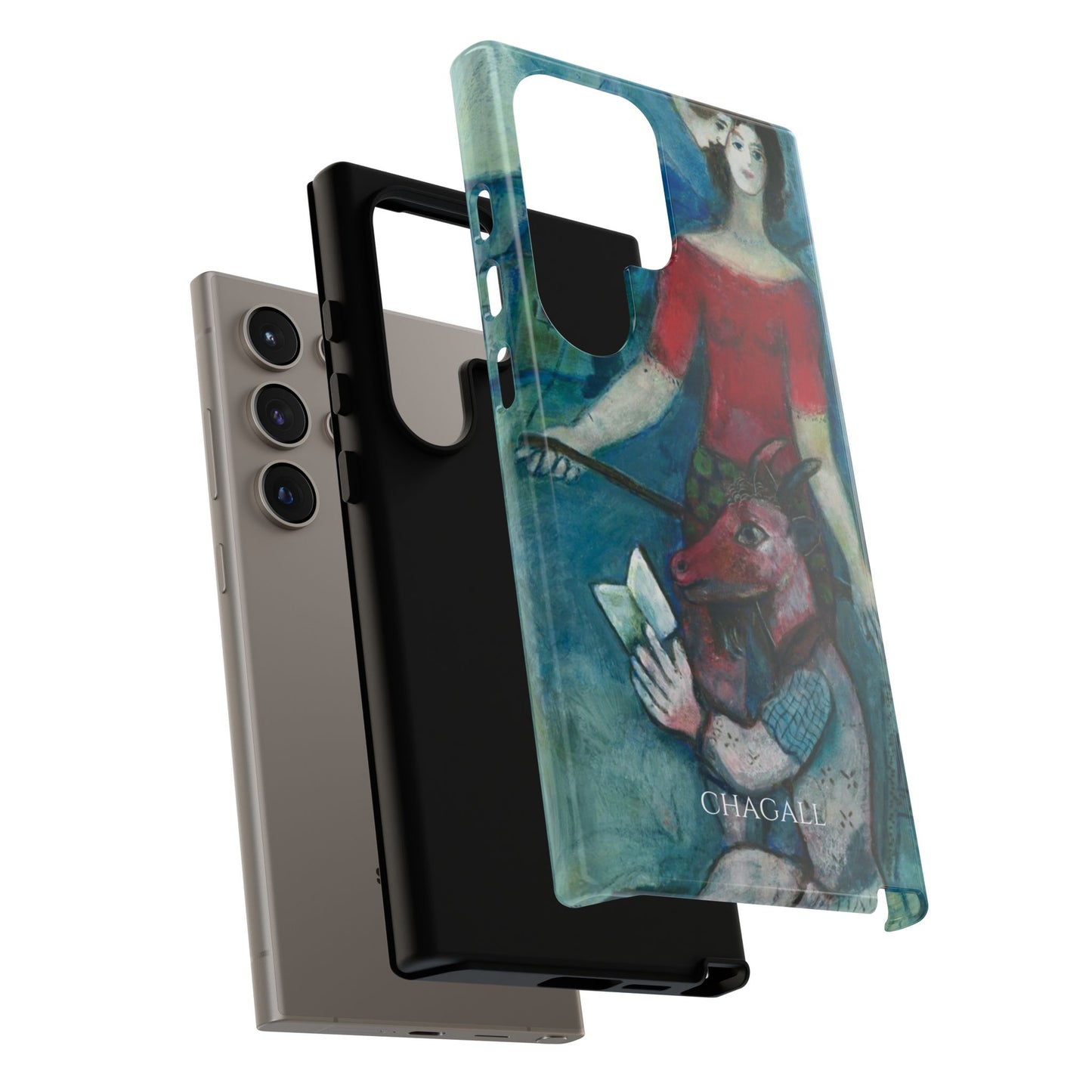 Tough Phone Case for iPhone, Samsung and Google Pixel - Chagall, The Angel and the Reader (1930)