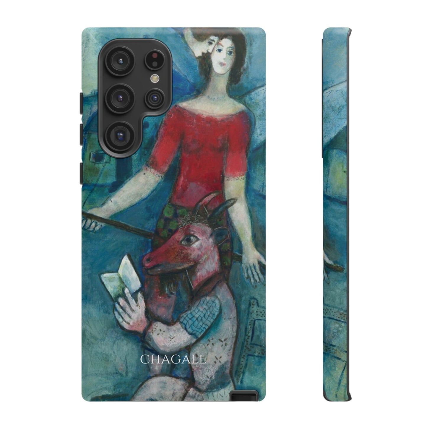Tough Phone Case for iPhone, Samsung and Google Pixel - Chagall, The Angel and the Reader (1930)