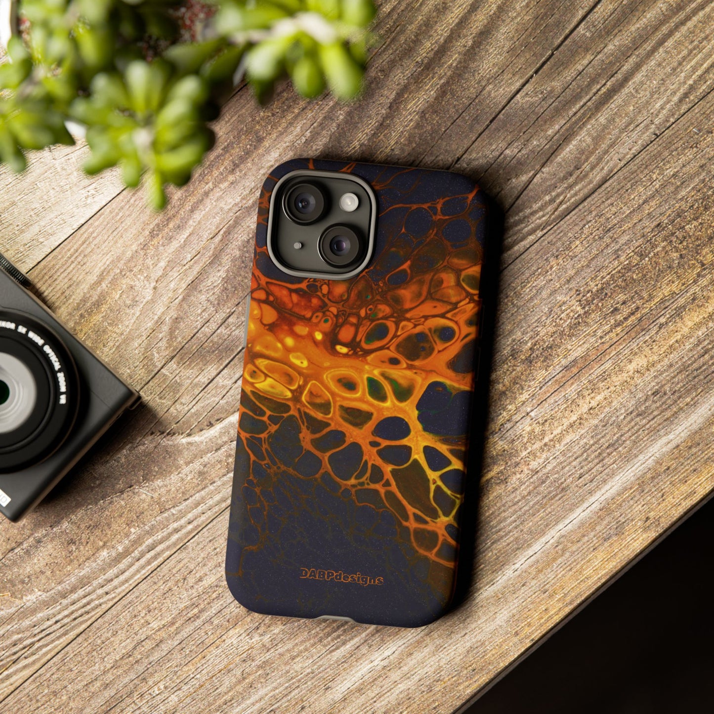 Tough Phone Case for iPhone, Samsung and Google Pixel - DABPdesigns Acrylic Abstract Design (v2)