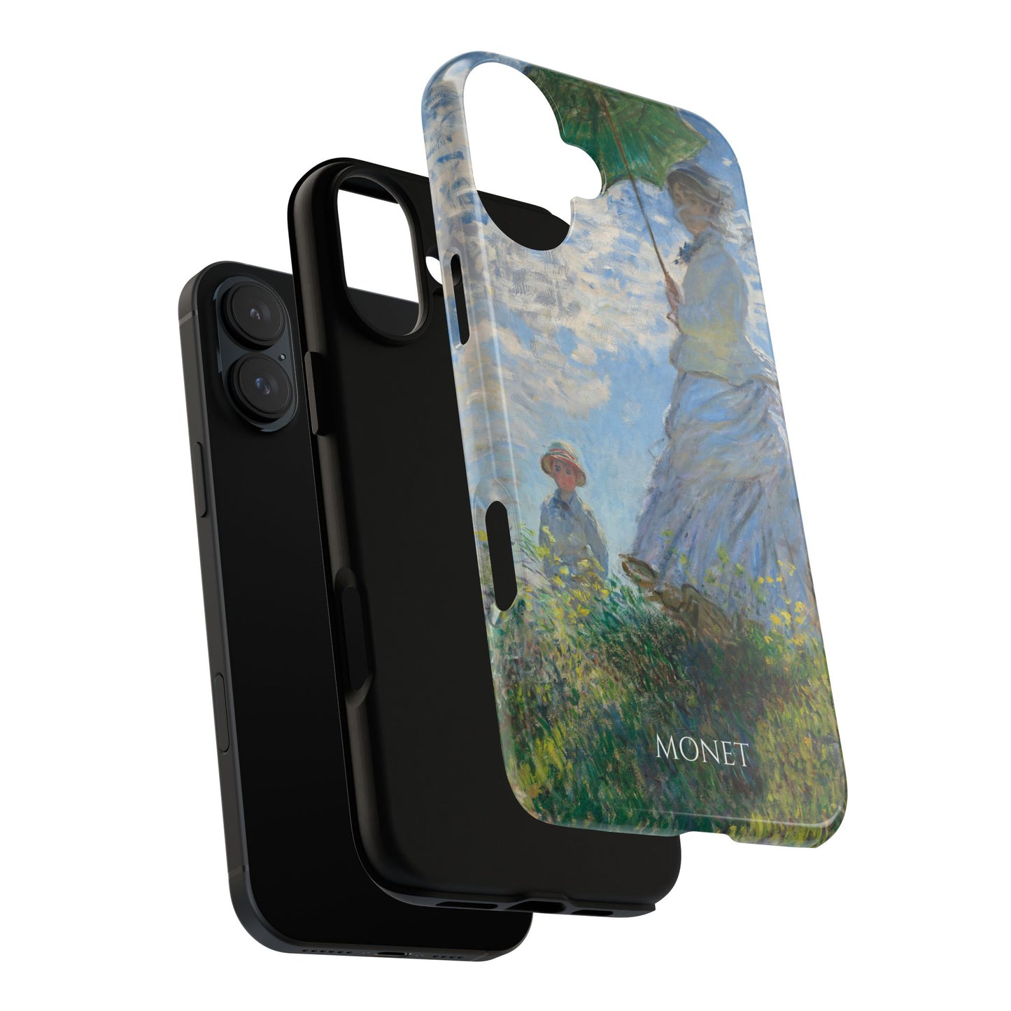 Tough Phone Case for iPhone, Samsung and Google Pixel - Monet, Woman with a Parasol - Madame Monet and Her Son (1875)