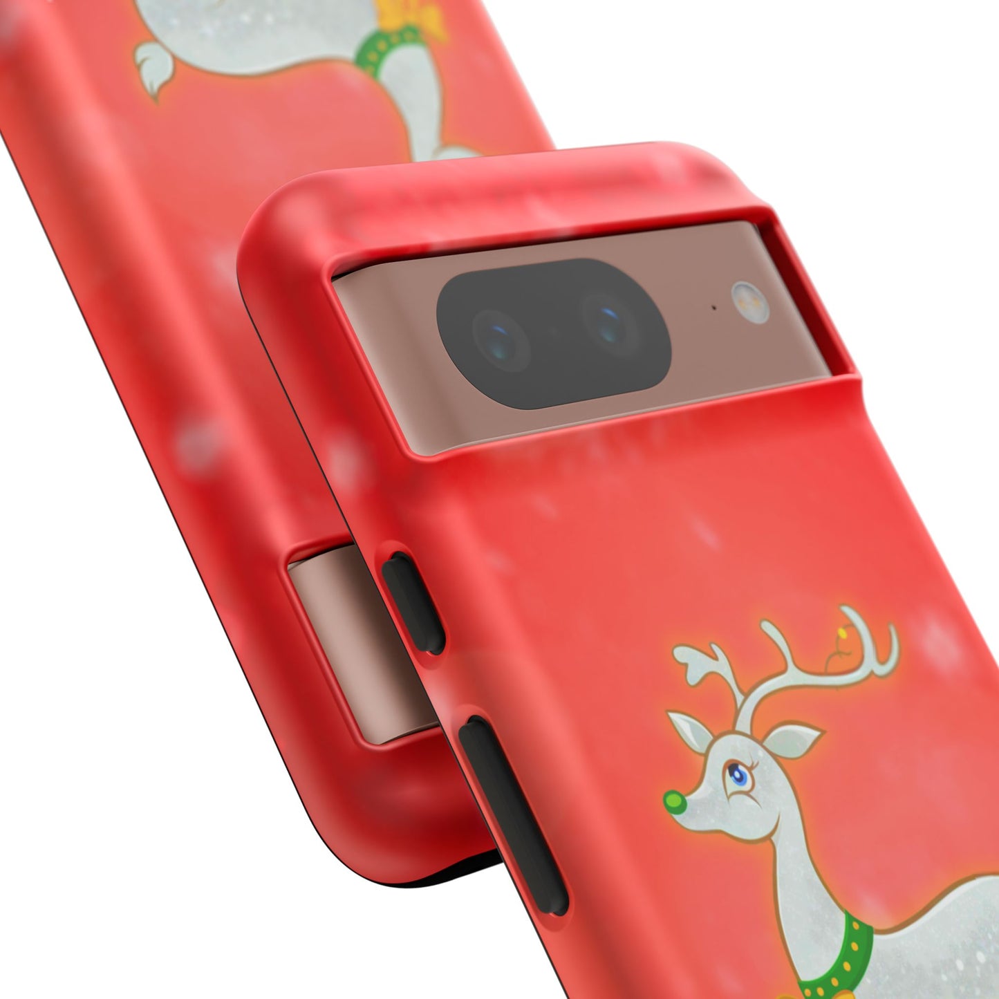 Festive Reindeer No.3 – Santa Hat with Holiday Lights Design for iPhone, Samsung & Google Models