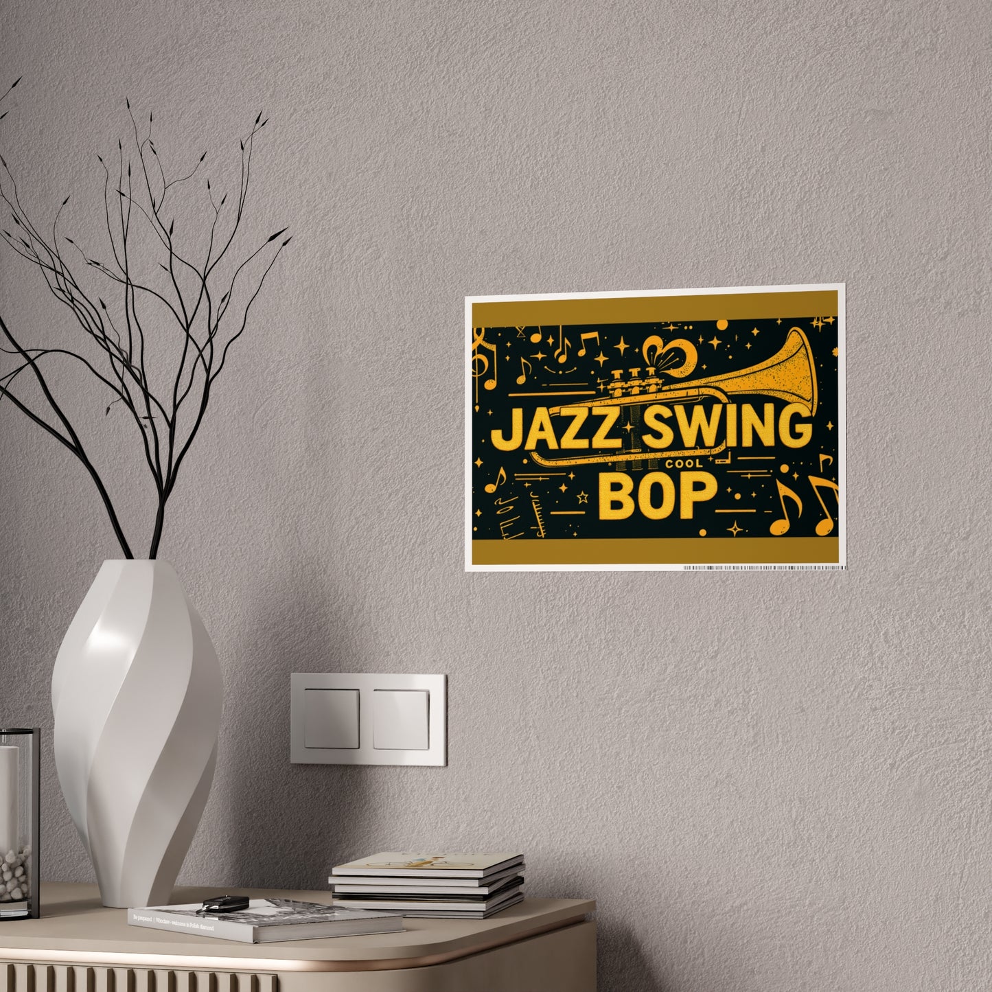 Jazz-Inspired Glossy Poster Art | Fourth Dimension