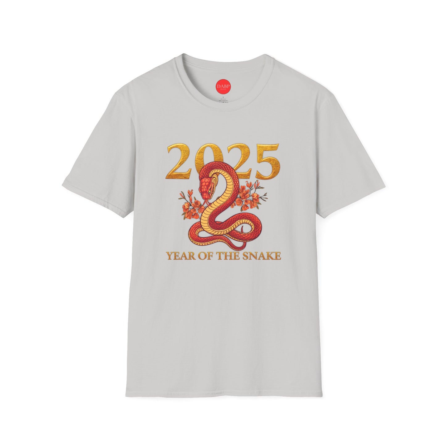 Gildan 64000 Unisex Softstyle Short-sleeve Tee | 2025 Year of the Snake Chinese New Year Design