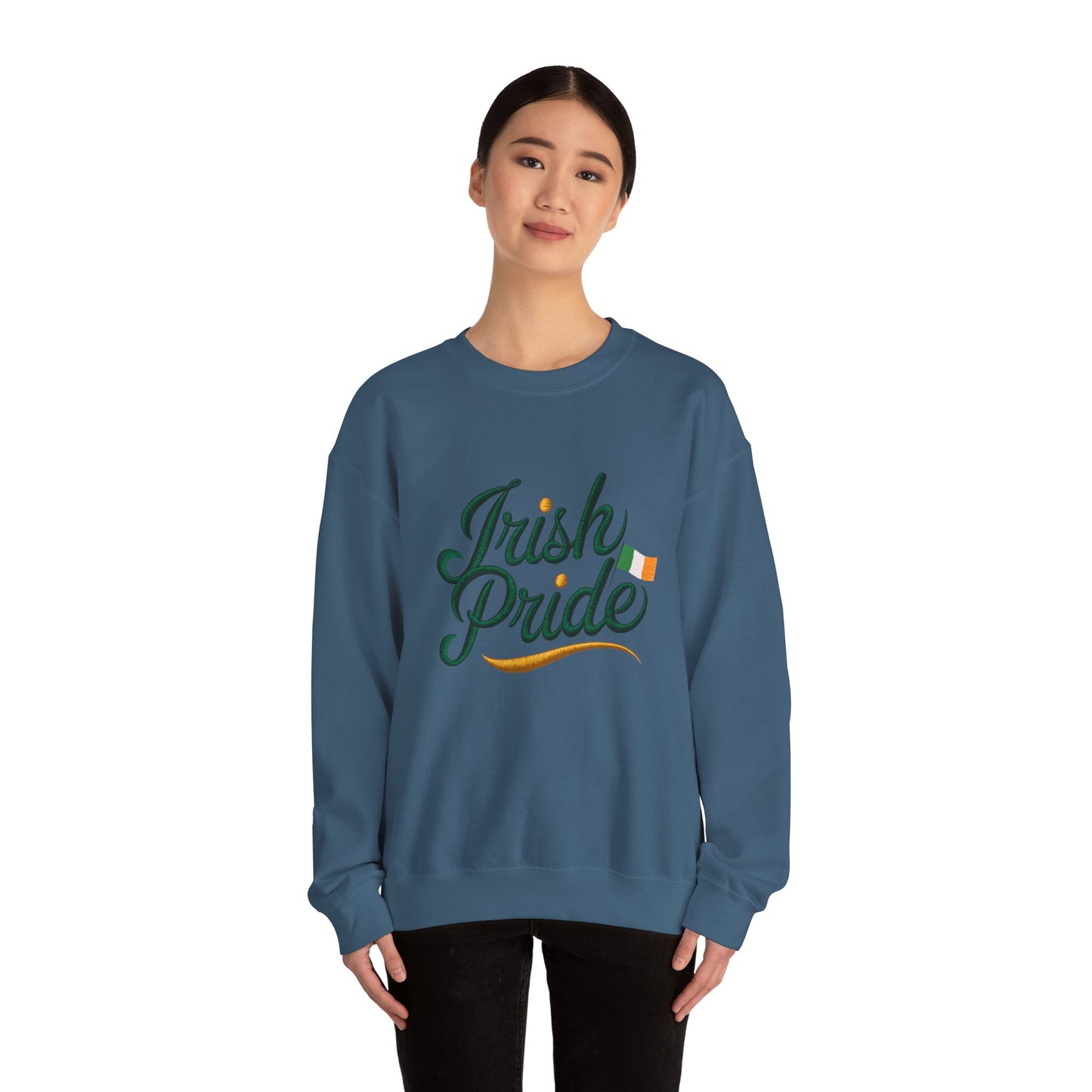 Gildan 18000 Unisex Heavy Blend™ Crewneck Sweatshirt - Irish Pride St. Patrick’s Day Design
