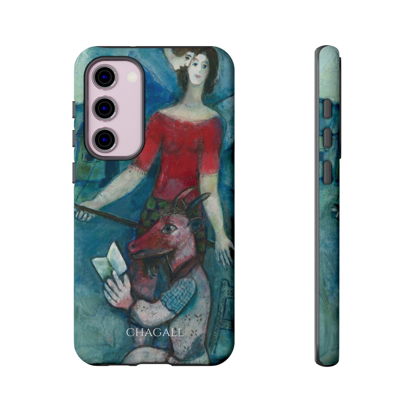 Tough Phone Case for iPhone, Samsung and Google Pixel - Chagall, The Angel and the Reader (1930)