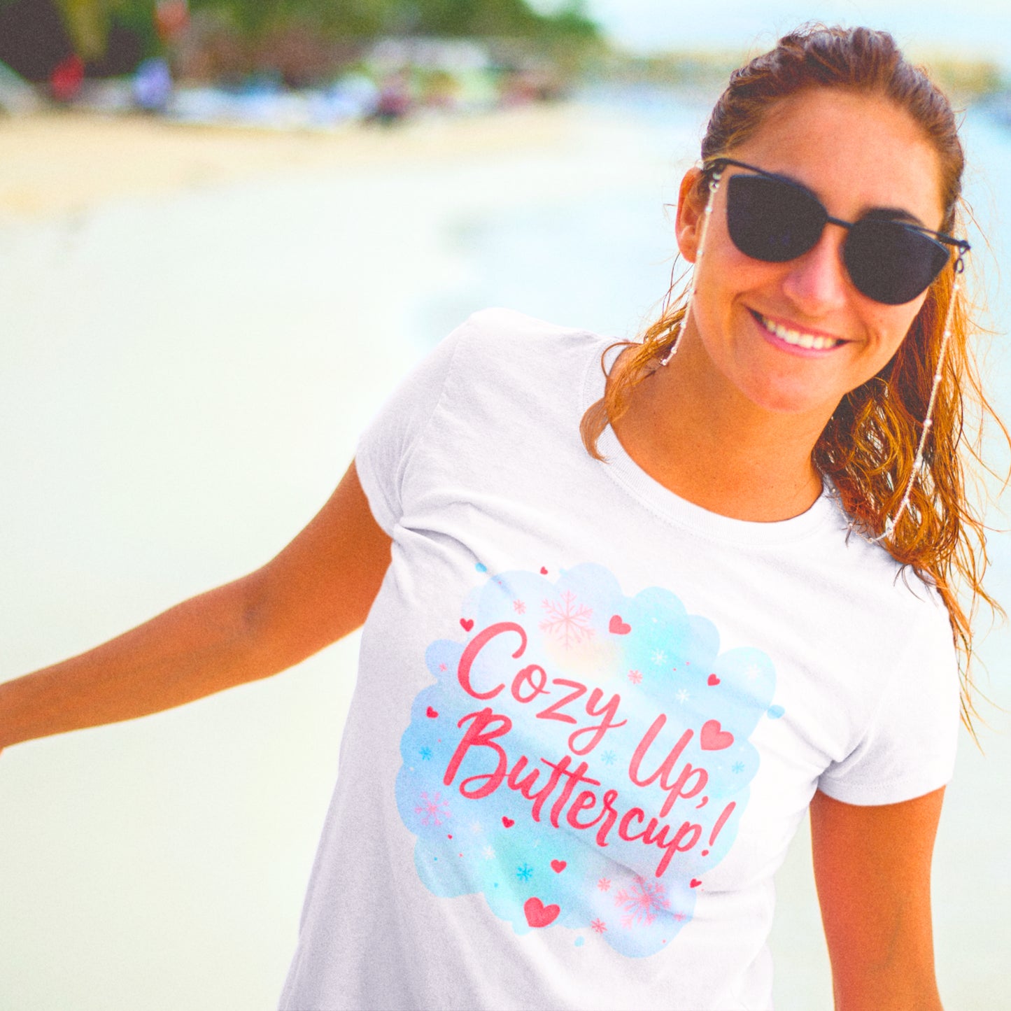 T-shirt doux pour femme Cozy Up Buttercup