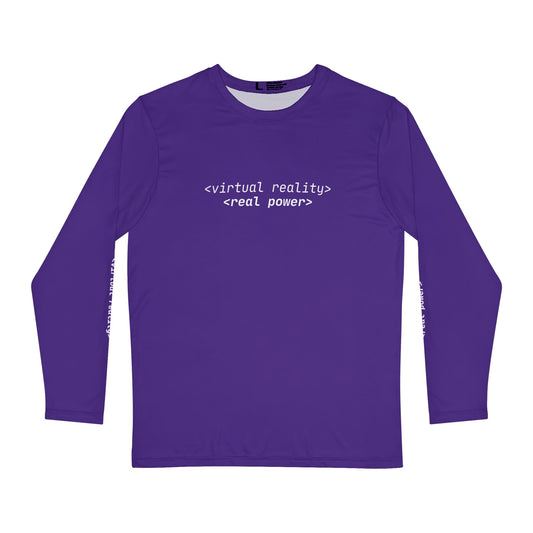Men's Long-sleeve T-Shirt - Virtual Reality, Real Power