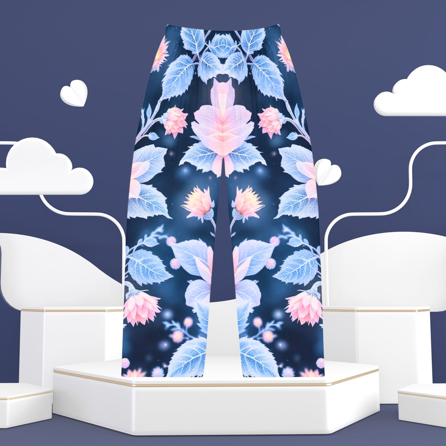 Pantalones de pijama de invierno Frosted Blooms