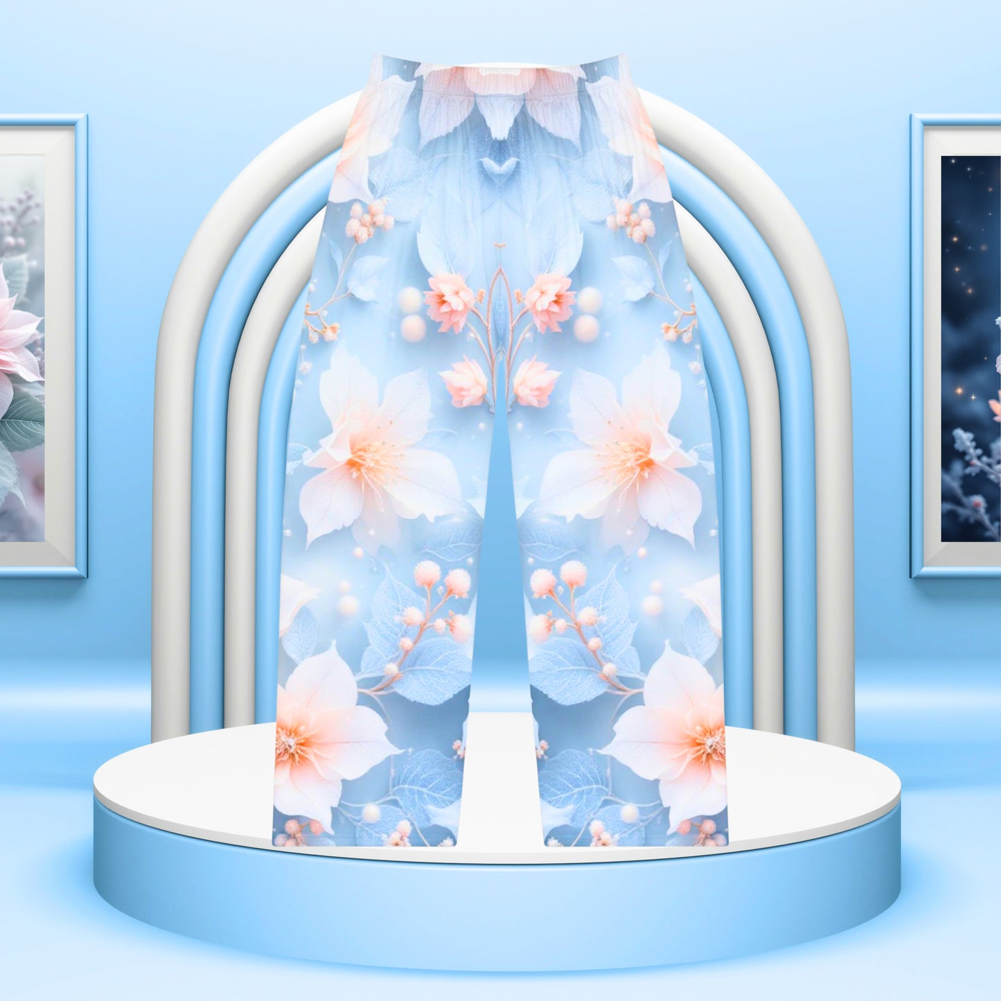 Pantalones de pijama de invierno Frosted Elegance
