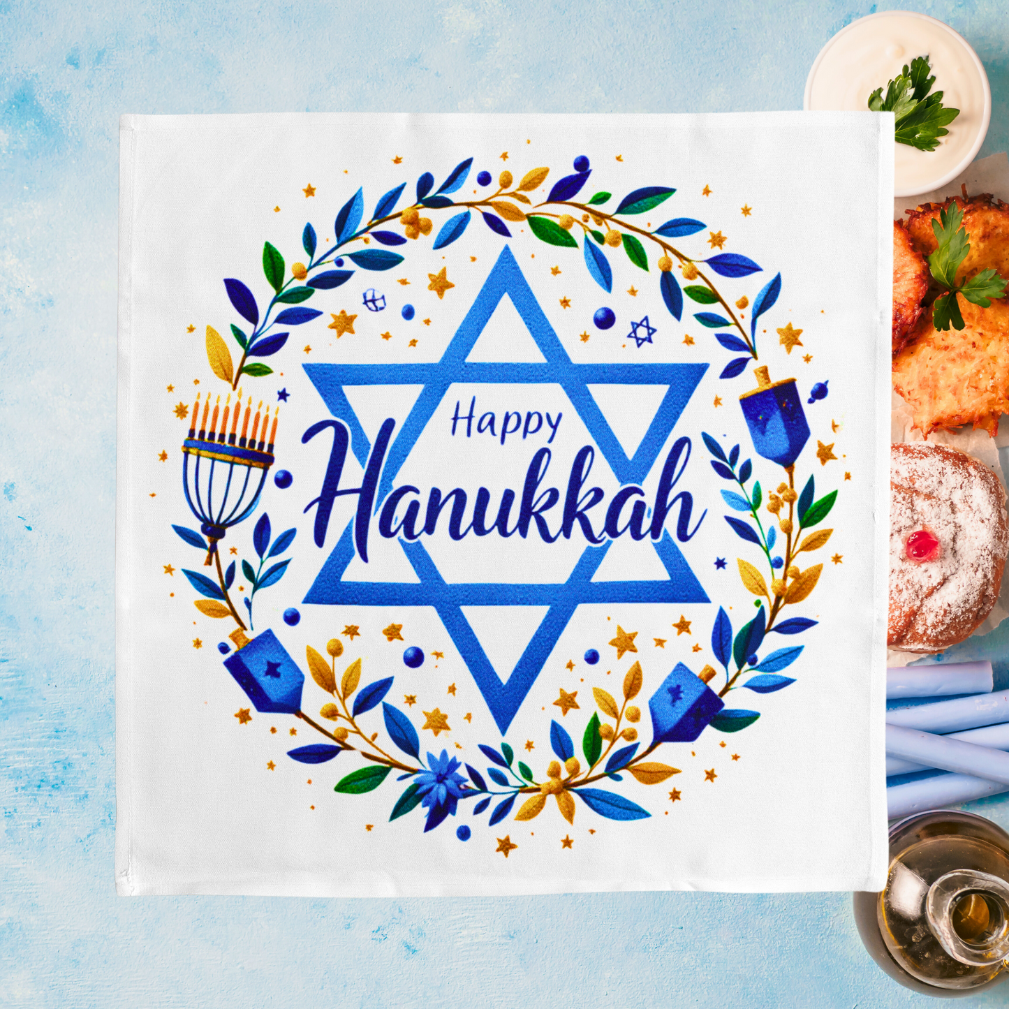 Elegant Hanukkah Napkin (v1)