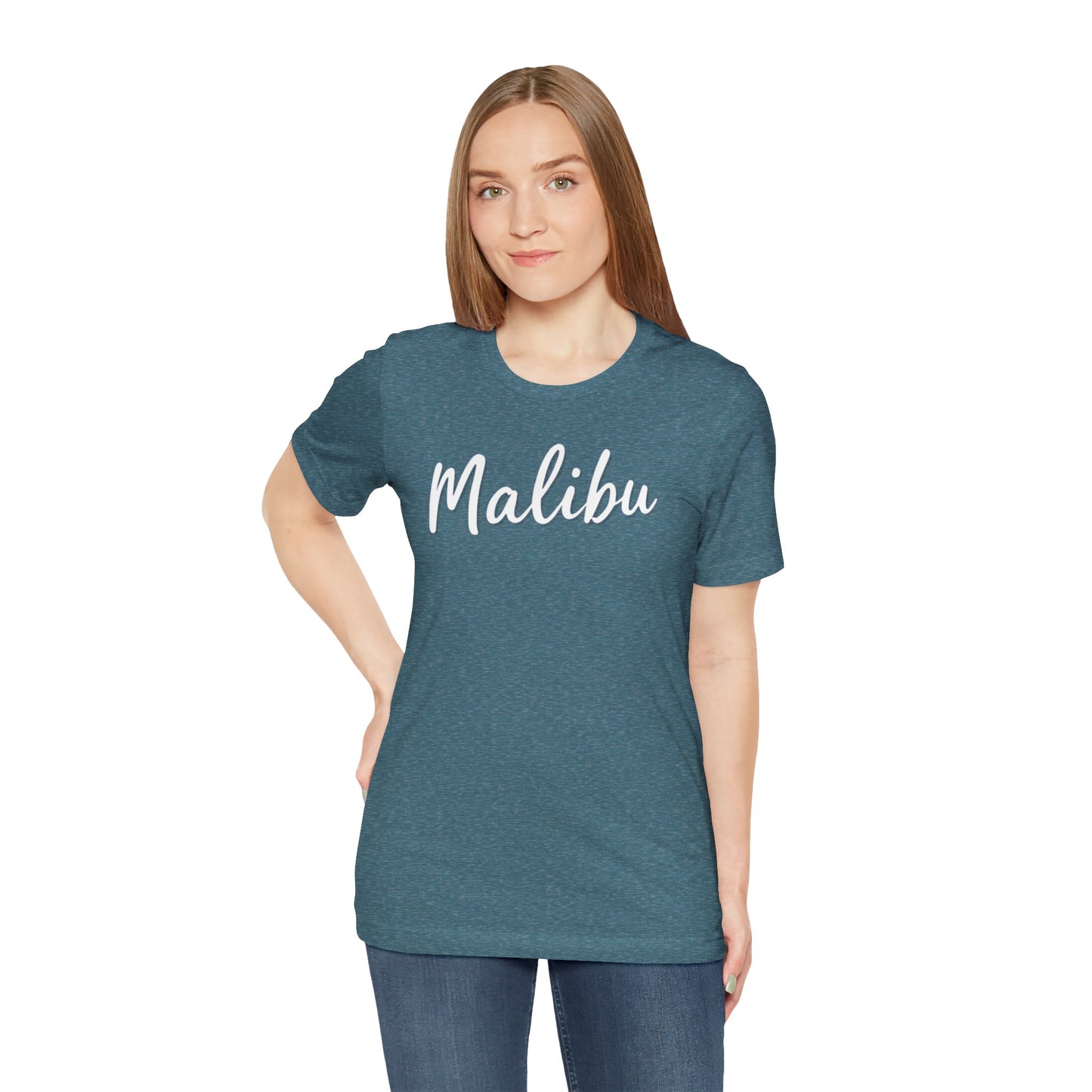 Bella+Canvas · 3001 Unisex Jersey Short Sleeve Tee - Malibu Coastal Vibes (v1)