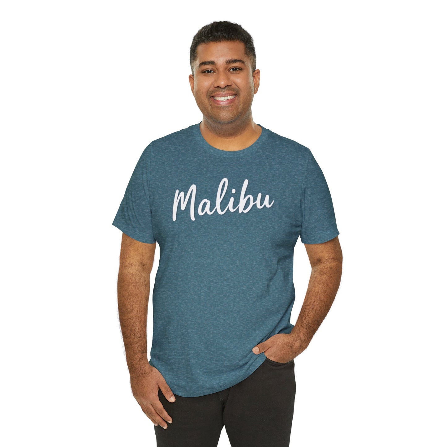 Bella+Canvas · 3001 Unisex Jersey Short Sleeve Tee - Malibu Coastal Vibes (v1)