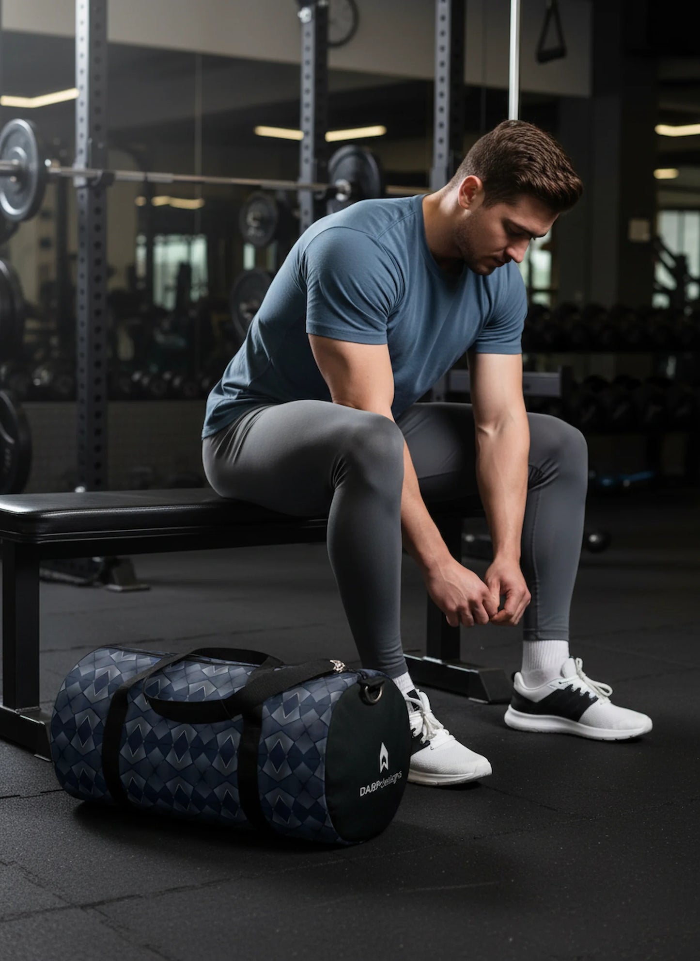 Midnight Hex Performance Duffel Bag (v2)