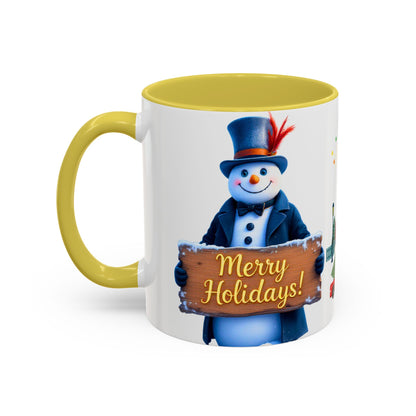 Merry Holidays Snowman Mug (v1)
