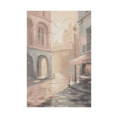 Morning Light Over a Paris Café Terrace (Canvas)