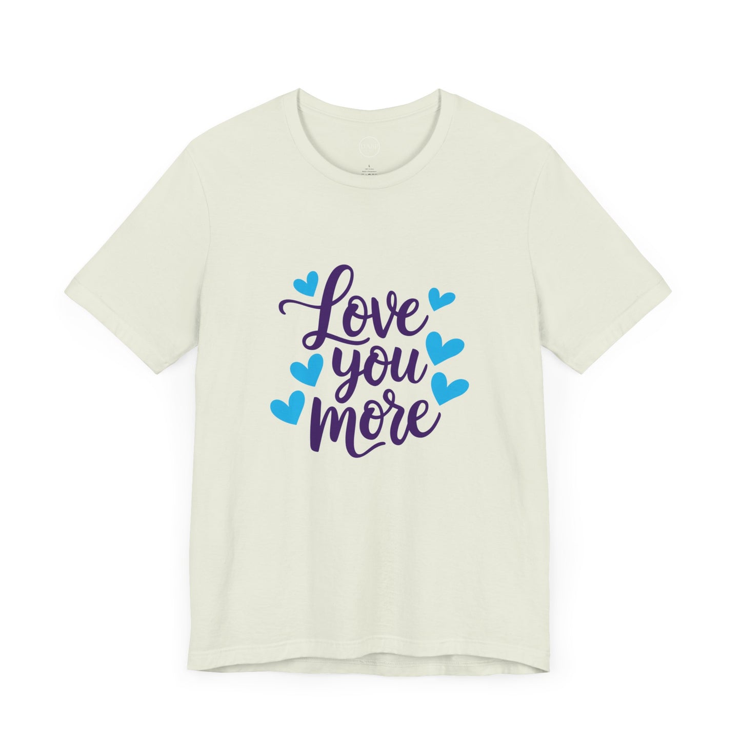 Bella+Canvas · 3001 Unisex Jersey Short Sleeve Tee - Love You More Romantic Valentine's Day Design [Color Set 1]