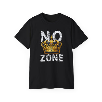 NO KINGS ZONE Graphic Tee | Streetwear T-Shirt with Royal Crown Design
