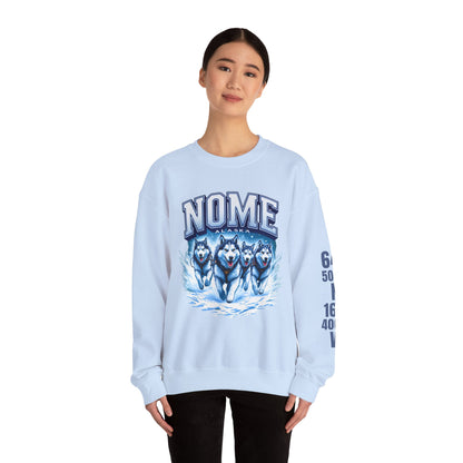 Nome Huskies Cotton Crewneck Sweatshirt | Wild Alaska Series Edition 🐺❄️