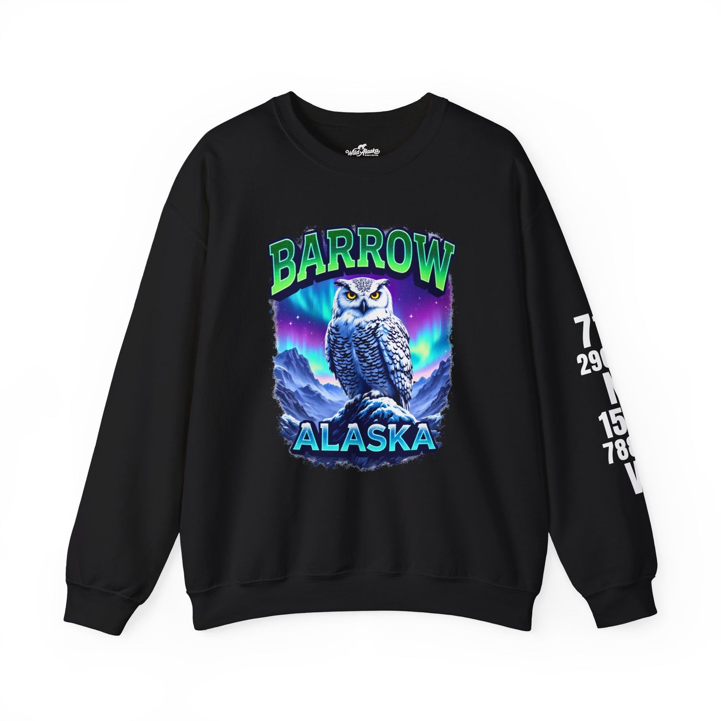 Barrow Owl Cotton Crewneck Sweatshirt | Wild Alaska Series Edition 🦅🇨🇦