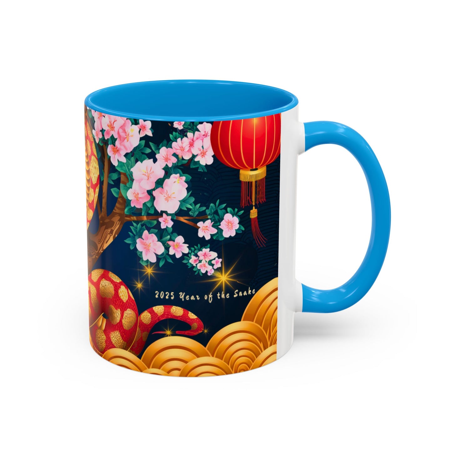 2025 Year of the Snake Chinese New Year Colorful Mug, 11oz (v4)