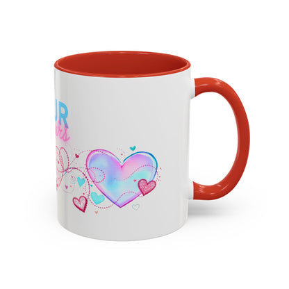 Pour toujours/Mon amour Valentine's Day Mug Set– Romantic French Gift for Couples [2 of 2] (11oz, 15oz)