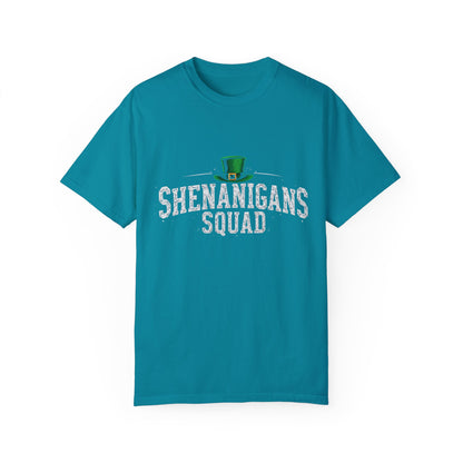 Comfort Colors 1717 Unisex Garment-Dyed T-shirt - Shenanigans Squad St. Patrick’s Day Design