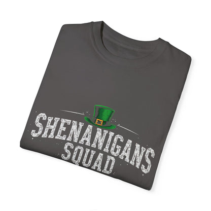 Comfort Colors 1717 Unisex Garment-Dyed T-shirt - Shenanigans Squad St. Patrick’s Day Design