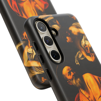 Tough Phone Case for iPhone, Samsung and Google Pixel - Caravaggio, Inspiration of St. Matthew (1602)
