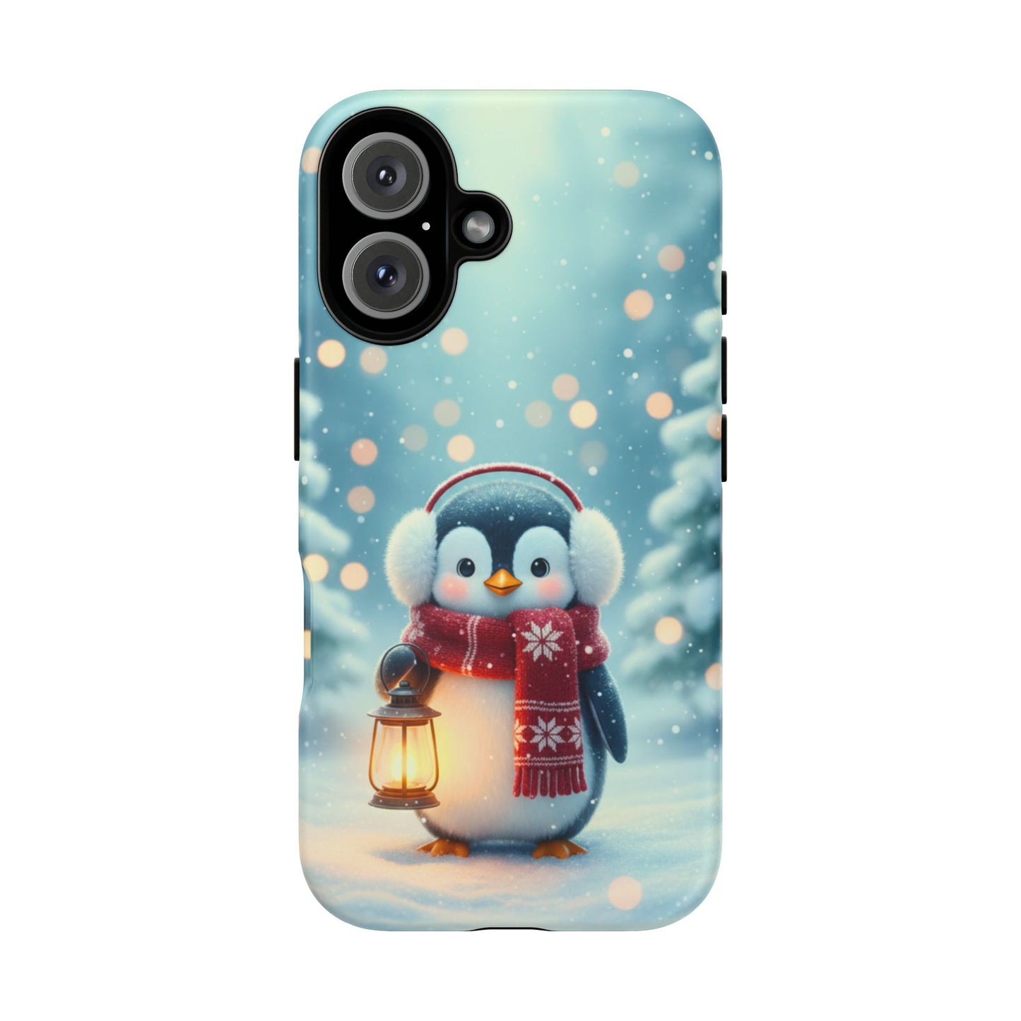 Christmas Snuggles Penguin Phone Case
