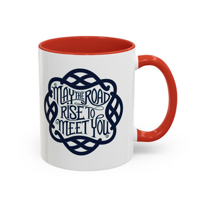 May the Road Rise to Meet You - Celtic Knot Design Mug (11oz, 15oz)