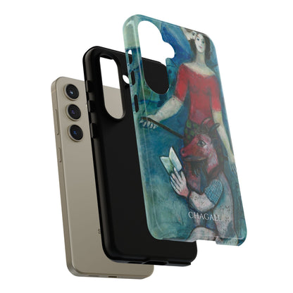 Tough Phone Case for iPhone, Samsung and Google Pixel - Chagall, The Angel and the Reader (1930)